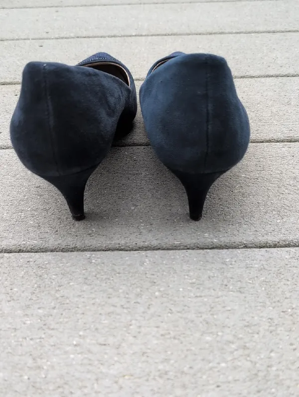 Alfani Kitten Heel Suede Pumps - Image 5