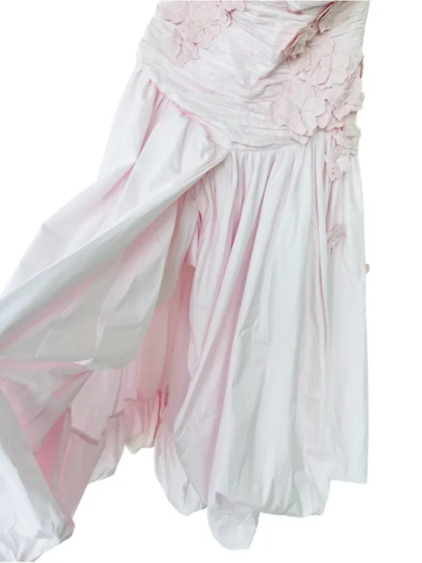 Aje Splendour Flower Applique Gown Pastel Pink Bubble Hem AU 14 US 10 Wedding - Image 12