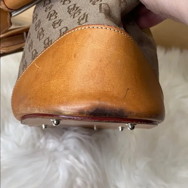 Dooney & Bourke Vintage Signature Leather Purse - Image 9