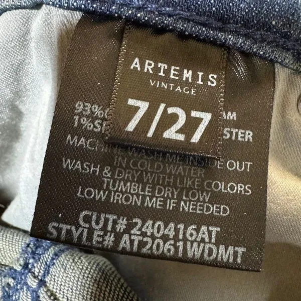 HIGH RISE CUFFED A WIDE LEG JEANS Artemis Vintage 7/27 - Image 10