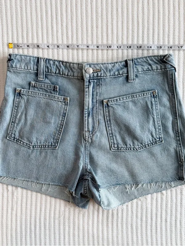 Free People Bettie Sailor Shorts in Light Wash by We The Free Size 30 NWT - Image 7