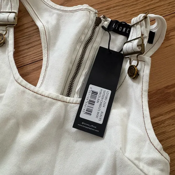 Lioness white denim dress - Image 4
