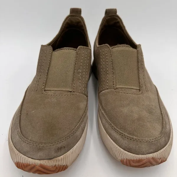 Sorel Sage Green Leather Out N About Slip On Sneakers Size 7.5 - Image 2
