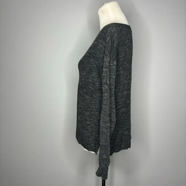 American Eagle Outfitters- Grey Sweater with V-Neck Crosses - Image 4