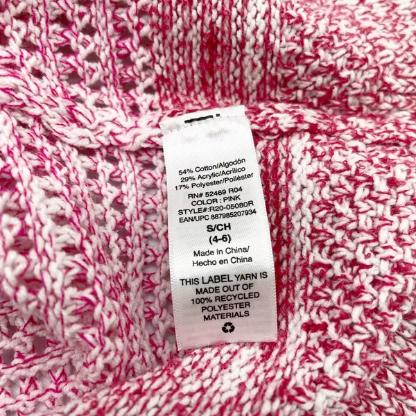 Scoop Womens‎ Sweater Tank Size Small Open Knit Ruffle Bohemian Feminine Cottage - Image 9