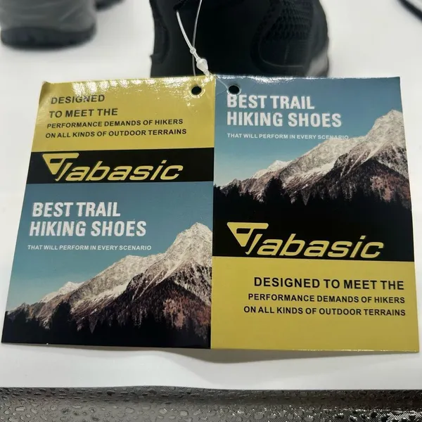 Jabasic Shoes Womens 7 Black Breathable Mesh Hiking Trail Outdoors Sneakers‎ NEW - Image 8