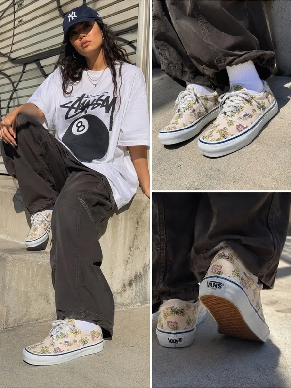 Vans Disney Dopey Print Canvas Sneakers Women’s Casual Shoes Vintage - Image 2