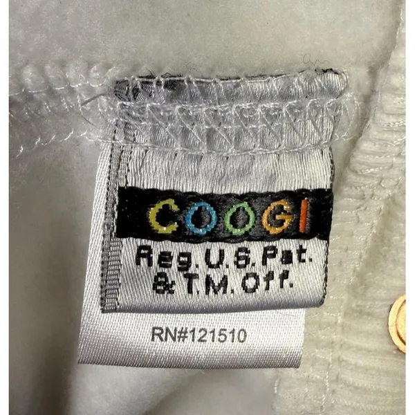 Coogi Hoodie Womens Medium White Full Zip Embroidered Logo‎ Fleece Raglan Sleeve - Image 5