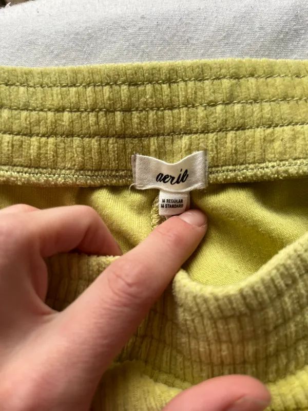 Aerie Green Groove On Flare Pants - Image 5