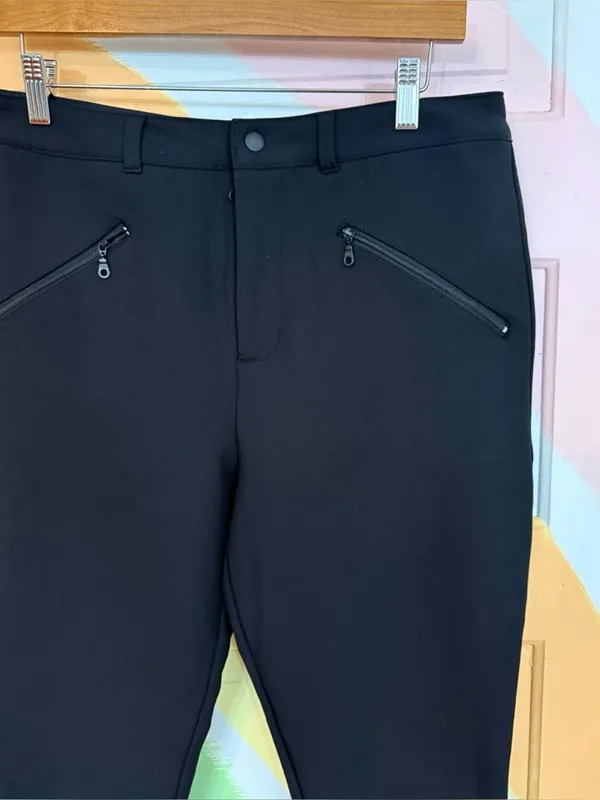 OFFLINE By Aerie Black Chillside Stirrup Fleece Lined Ski Pants Sz Medium 🍄 - Image 9