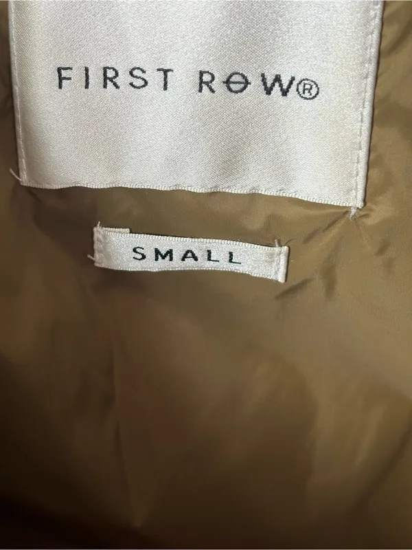 First Row Camo Quilted Bomber Jacket Bulldog Embroidered Patches Small - Image 8