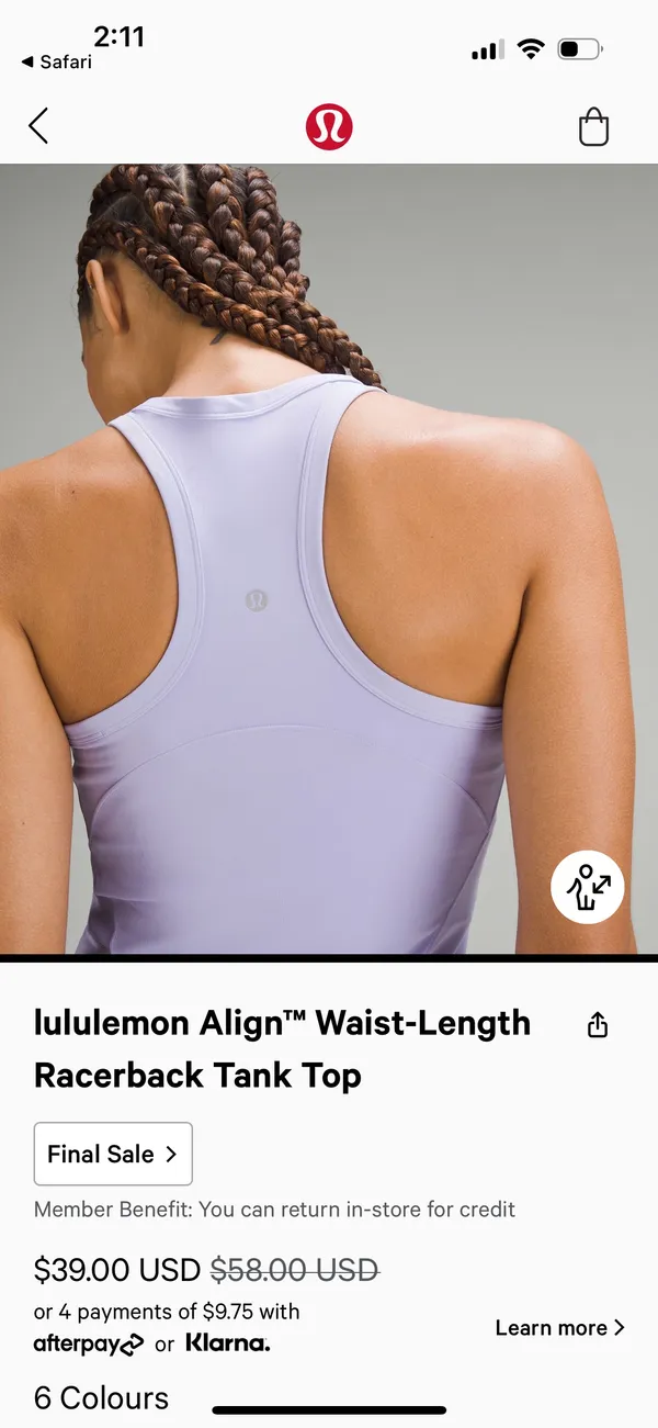 Lululemon Align tank - Image 2