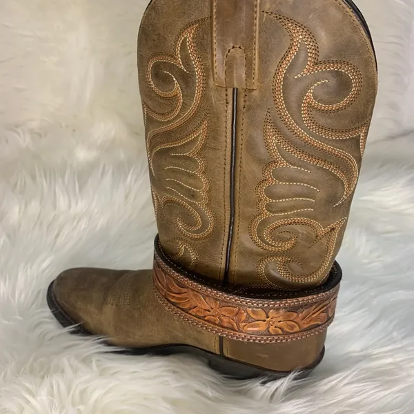 Handmade Removable Women’s Boot Band/Cuffs Brown - Image 3