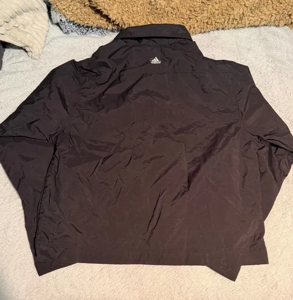 Vintage Y2K adidas Cropped Windbreaker Collarneck - Image 7