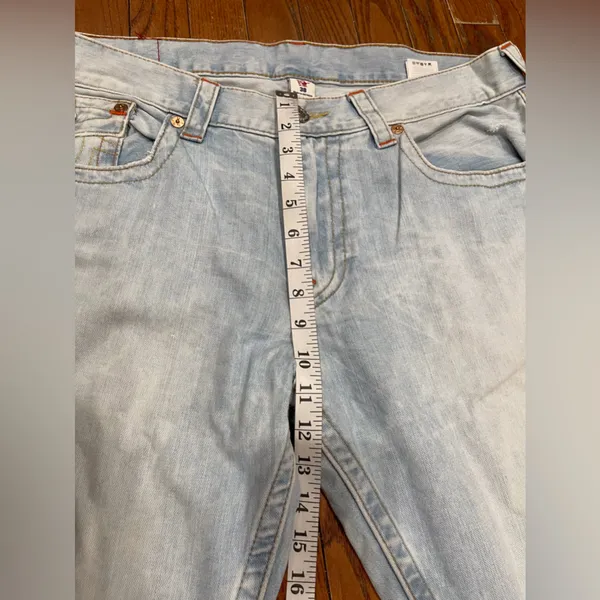 True Religion Light Blue Straight Leg Jeans - Image 7
