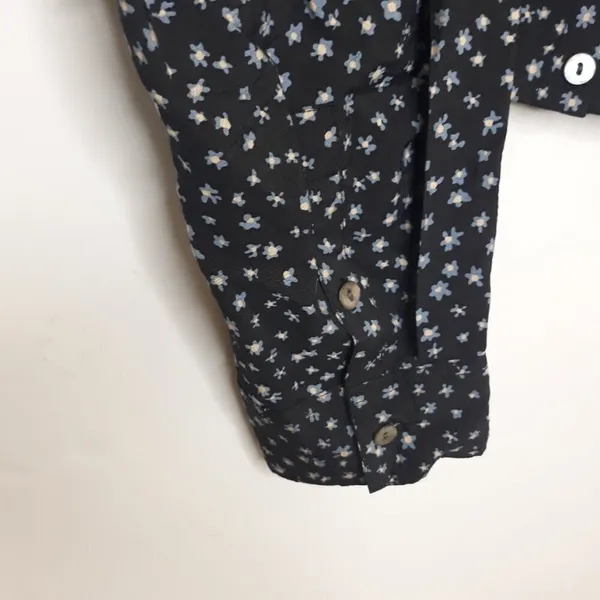 NWT Madewell Rosalind Floral Cropped Button Top L - Image 2