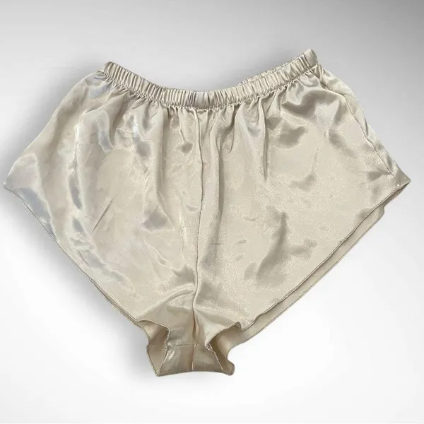 ANNA-KACI Khaki Satin Camisole And Shorts Pajama Set Medium | NWT - Image 13
