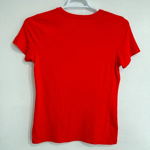 Cabelas Womens Tee Short Sleeve Shirt Red Size‎ Medium Simple Summer Lightweight - Image 2