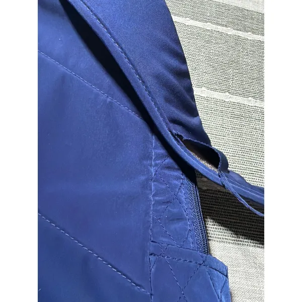Vera Bradley Quilted Backpack Navy Blue Large‎ School computer bag needs mending - Image 4