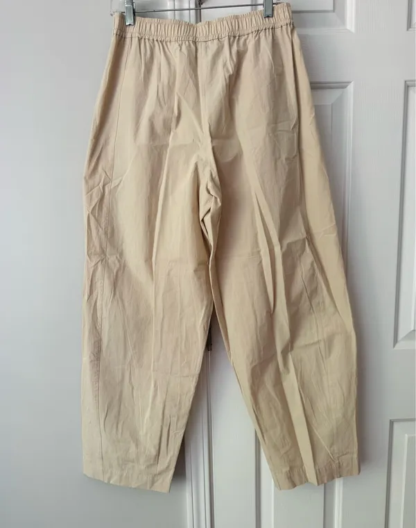 Anthropologie Maeve Poplin Sporty Pull-On Trousers, Size S - Image 9