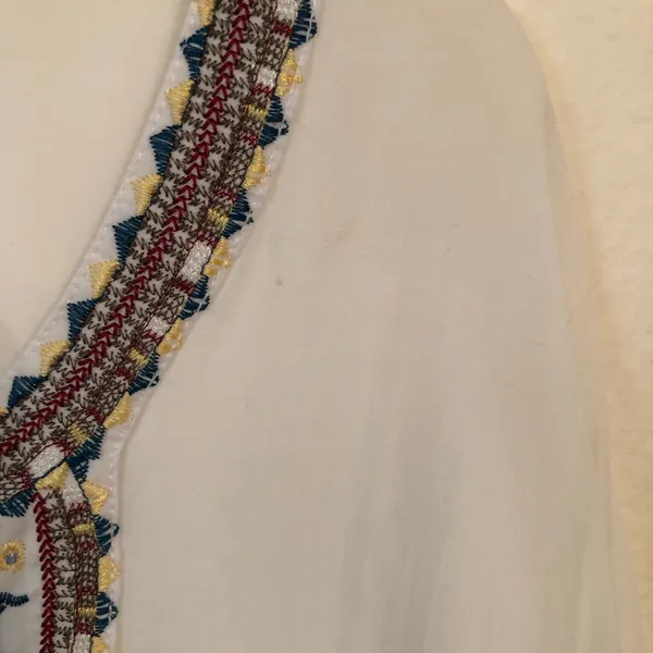 PPLA 🛍️ Beaded embroidered Boho Tunic/dress bell sleeves M - Image 3