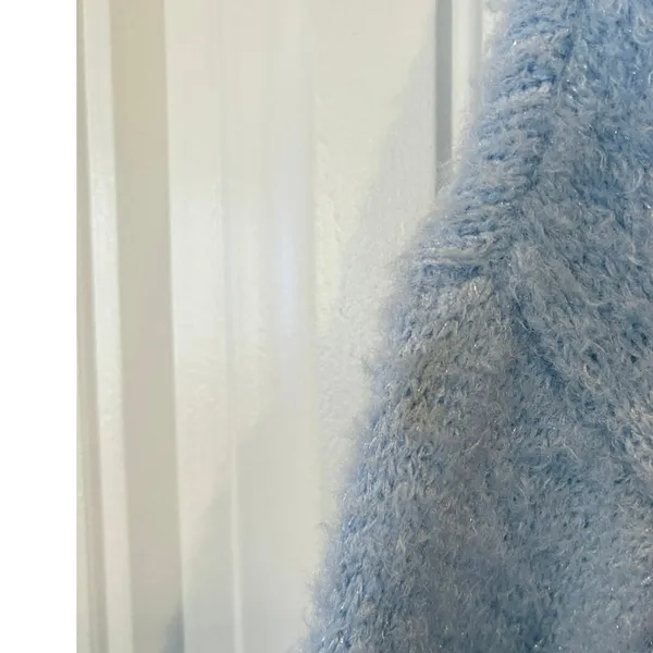 Free Assembly Blue Shimmer Mock Neck Sweater‎ Size XXL - Image 5