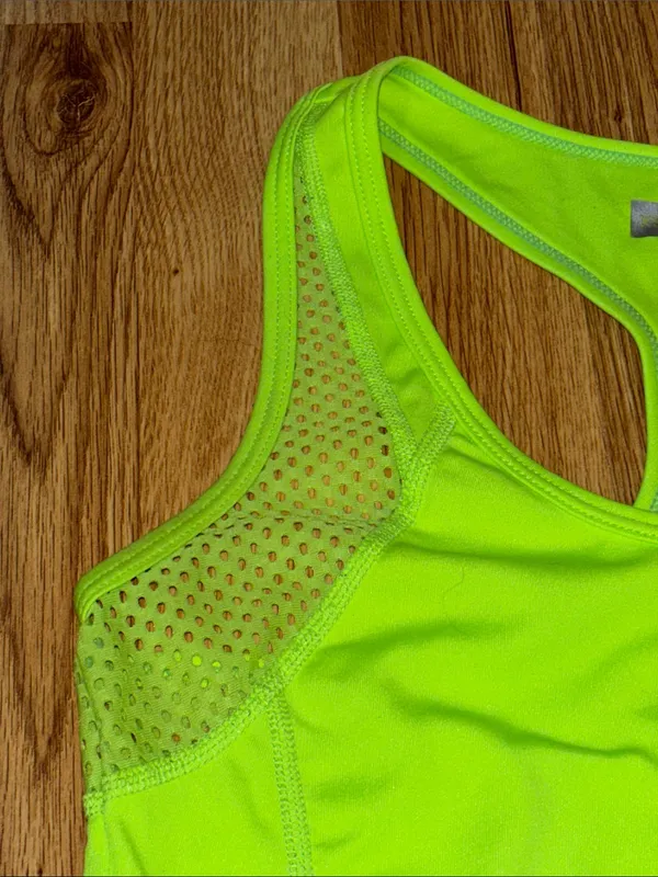 Xersion Women's Lime Green Racerback Active Tank Top - Image 4