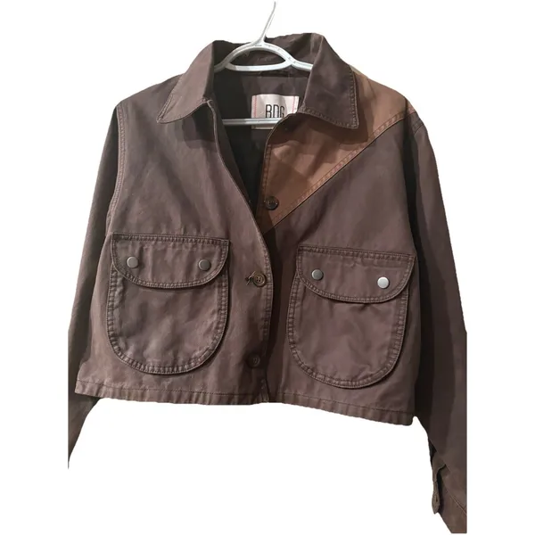 BDG Jacket Women's Medium Brown Luca Canvas Heavyweight Workwear Zip NEW $109 - Image 10