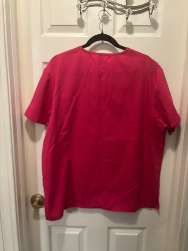 Dark Pink scrub top  - Image 2