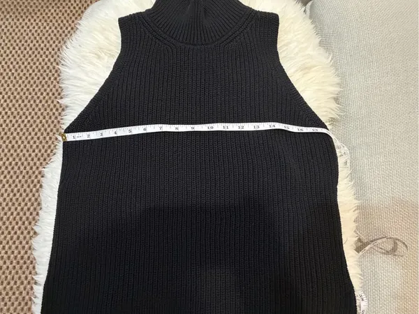 Summersalt The High Neck Sweater Vest Size Small Organic Cotton - Image 6