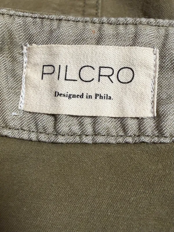 Pilcro Olive Green Utility Straight Leg Crop Pants Size 25 - Image 6