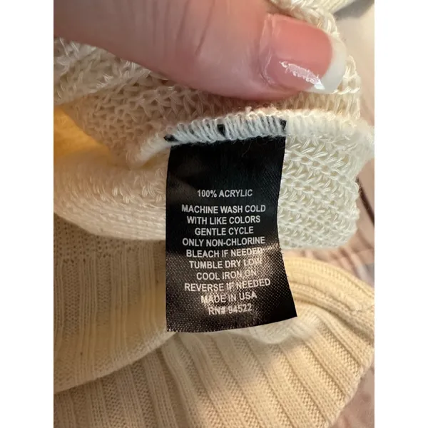 Altard State Cream Criss-Cross V-Neck Sweater Size S EUC - Image 6