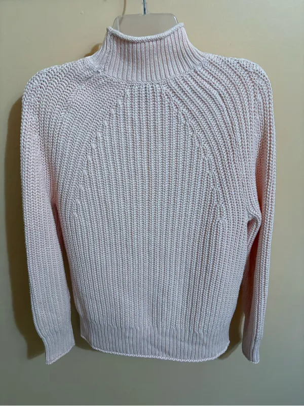 J. Crew Relaxed Rollneck Sweater in Sweet Blush - Image 5