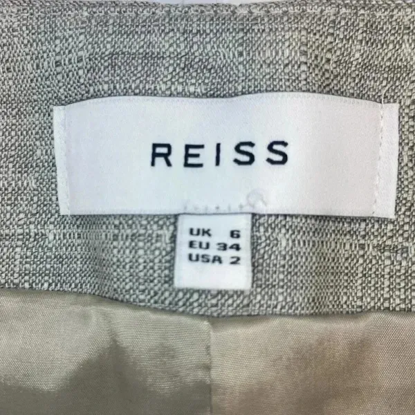 Reiss Gray Wool Blend Pencil‎ Skirt Size 2 Classic Business Casual Minimalist - Image 9