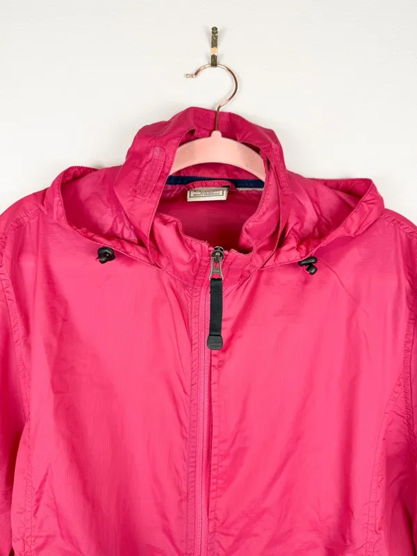 LL Bean Women’s Pink Lightweight Stowaway Hidden Hood Windbreaker Jacket L/XL - Image 9