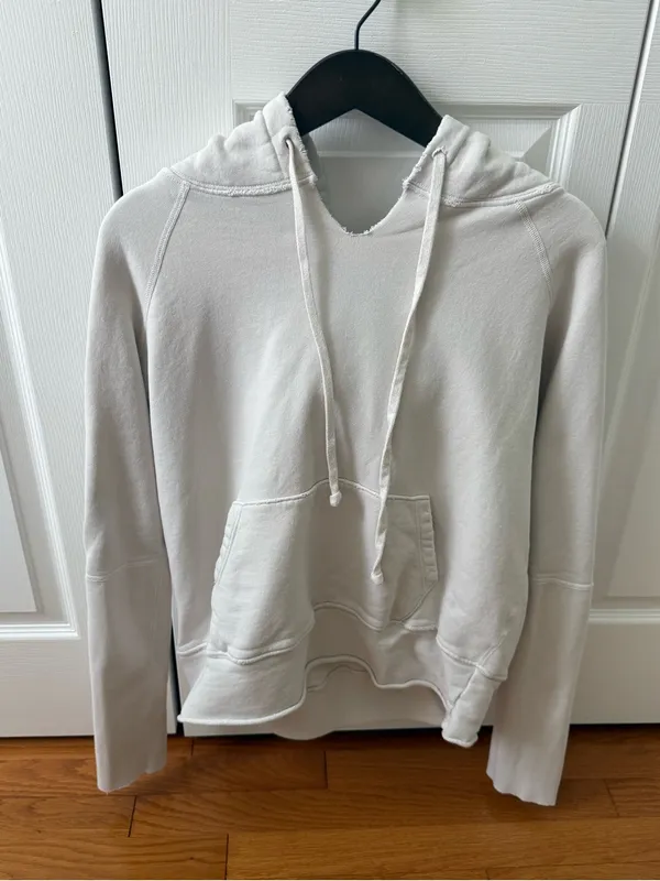 Nili Lotan Janie Hoodie in Chalk - Image 2
