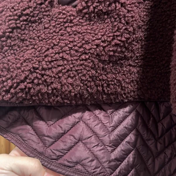 NWOT Cozy Sherpa Snap Sweatshirt Pullover - Image 8
