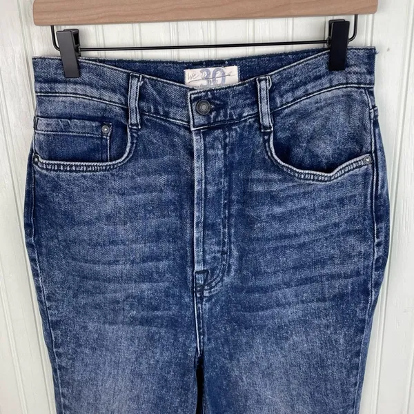 Free People We the Free Dark Acid Wash High Rise Skinny Jeans Women's Size 30 - Image 3