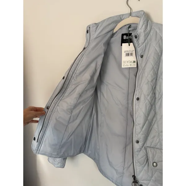 BARBOUR Women’s Flyweight Quilted Jacket Breeze Blue Sz US 4 = UK 8 NWT - Image 11