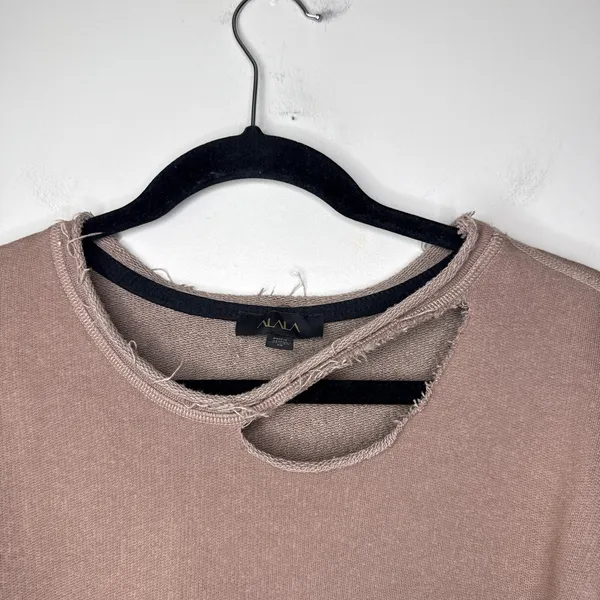 Alala Cypher Sweatshirt‎ Distressed Size XS Style #ALALA30084 Lightweight Fleece - Image 4