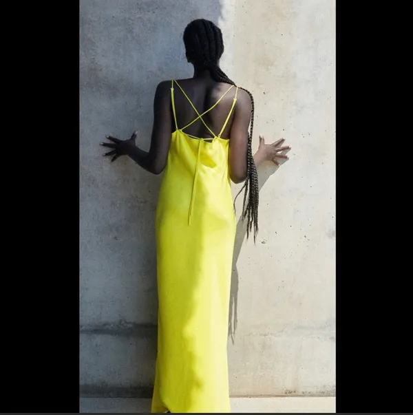 ZARA Satin Maxi Dress • Size M - Image 2