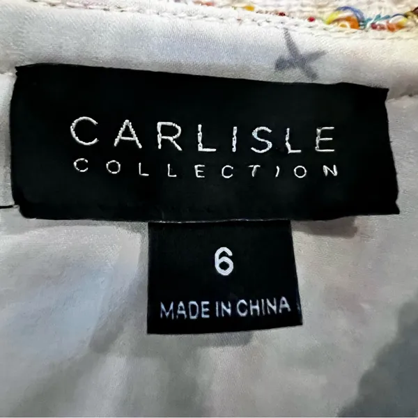 Carlisle Collection Tweed 'Bazar' short-sleeve dress in multi-color tweed - Image 6