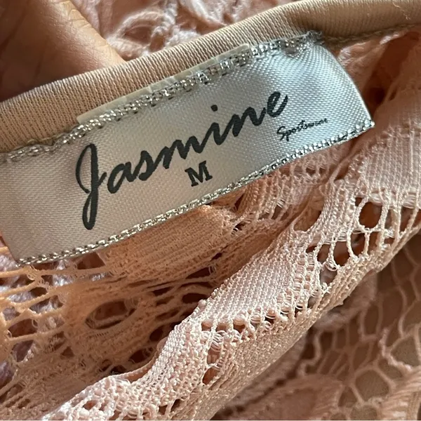 JASMINE | Pink Lace Crop Top Sz M - Image 7