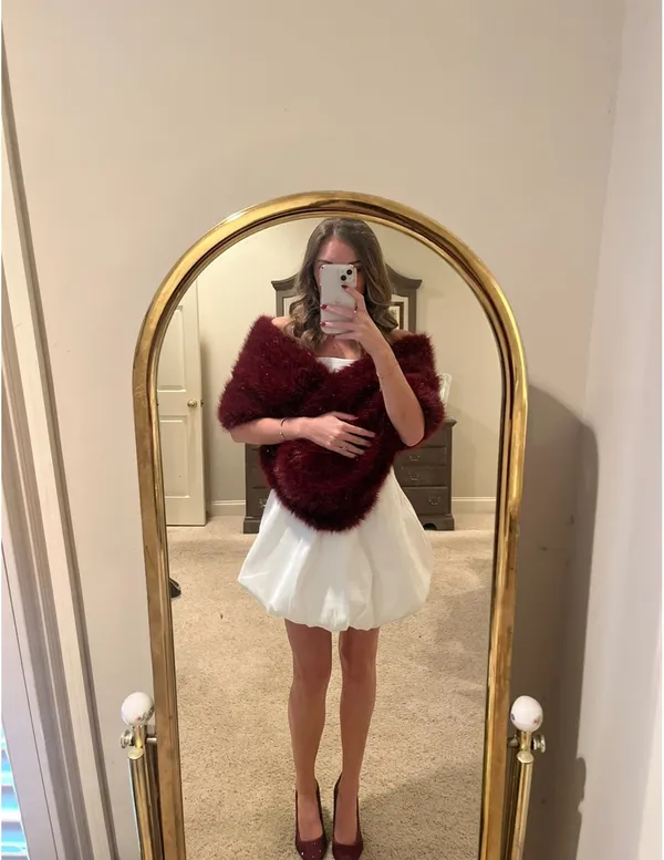White Dress Lulus Mini small - Image 3
