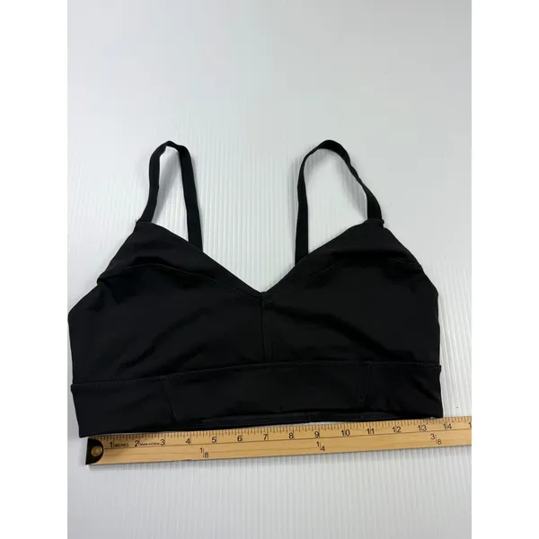 FP Movement Sports Bra‎ V-Neck Medium Support Black Activewear Bra Size L - Image 2