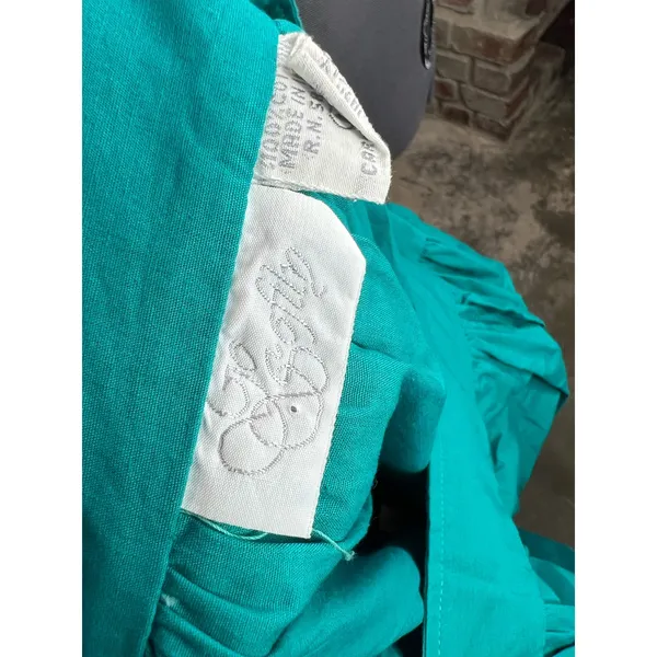 Go Softly tent dress boho green Size M - Image 9