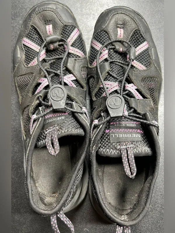 Merrell Women's Size 9.5 Speed Strike Leather Sieve Hybrid Outdoor Shoes - Image 5