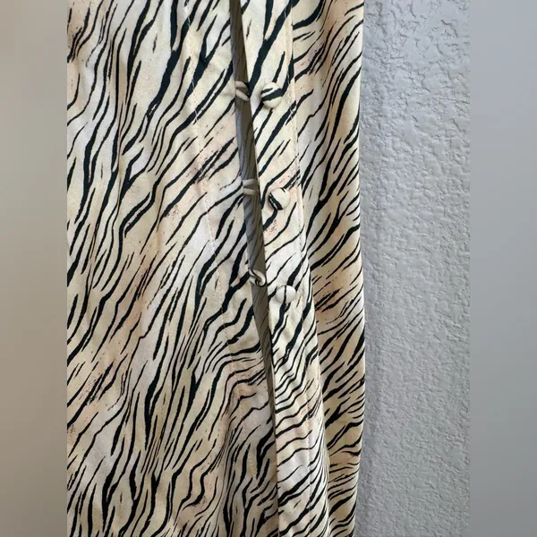 For Love & Lemons Joselyn Slip Midi Dress in Zebra Tiger Print size Small $135 - Image 15