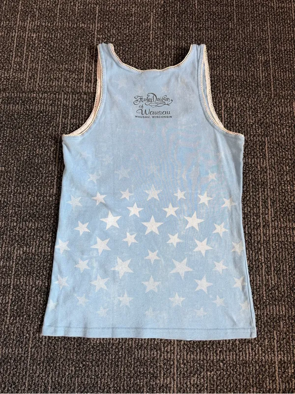 Harley Davidson Wausau, WI Women's Tank Top Stars And Stripes Medium - Image 4