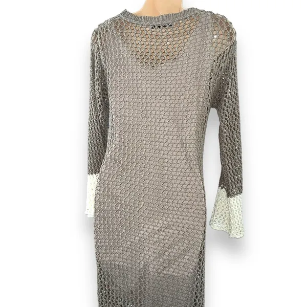 Zara Crochet Maxi Dress with Slip Size S - Image 6